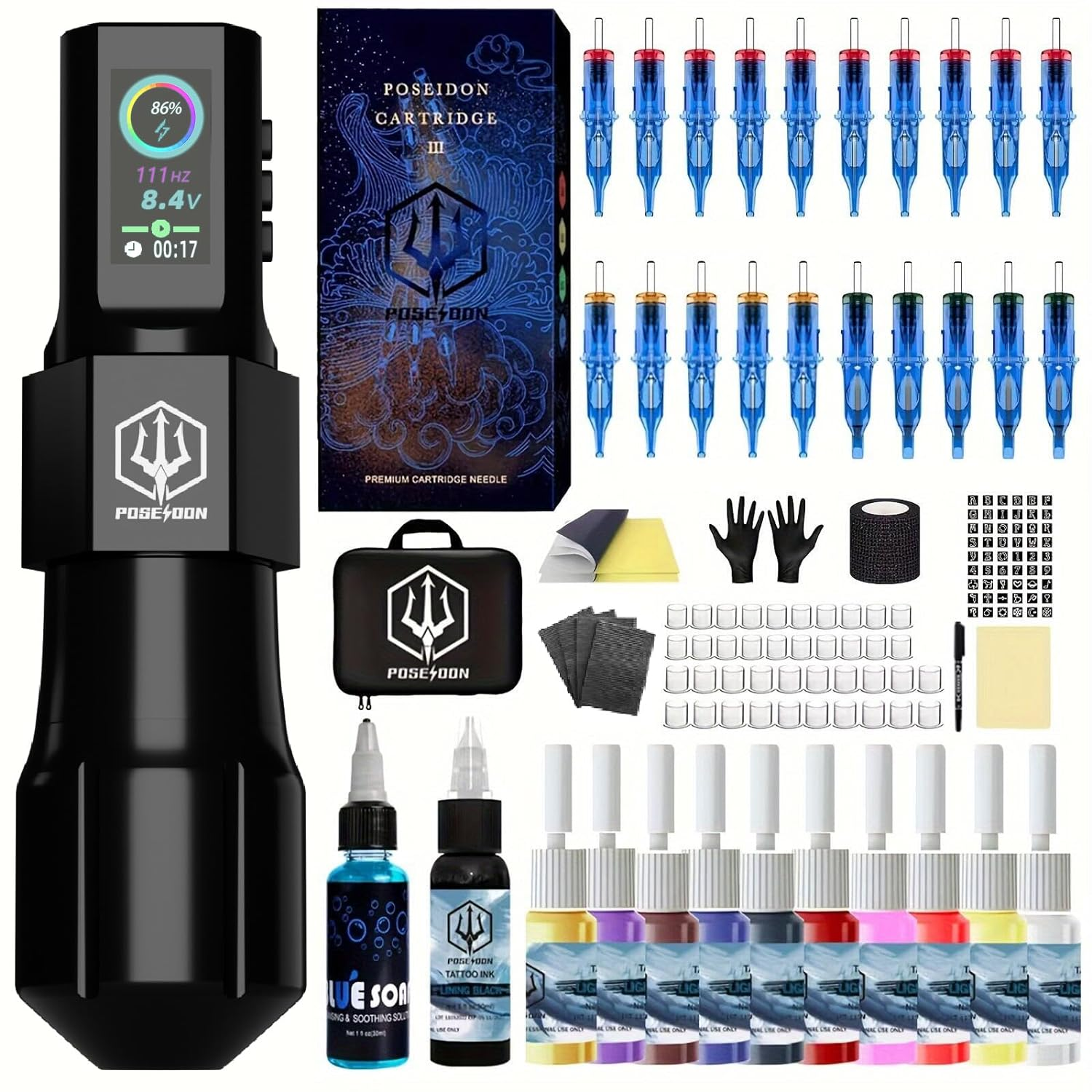 POSEIDON Tattoo Gun Kit  Poseidon Tattoo Official