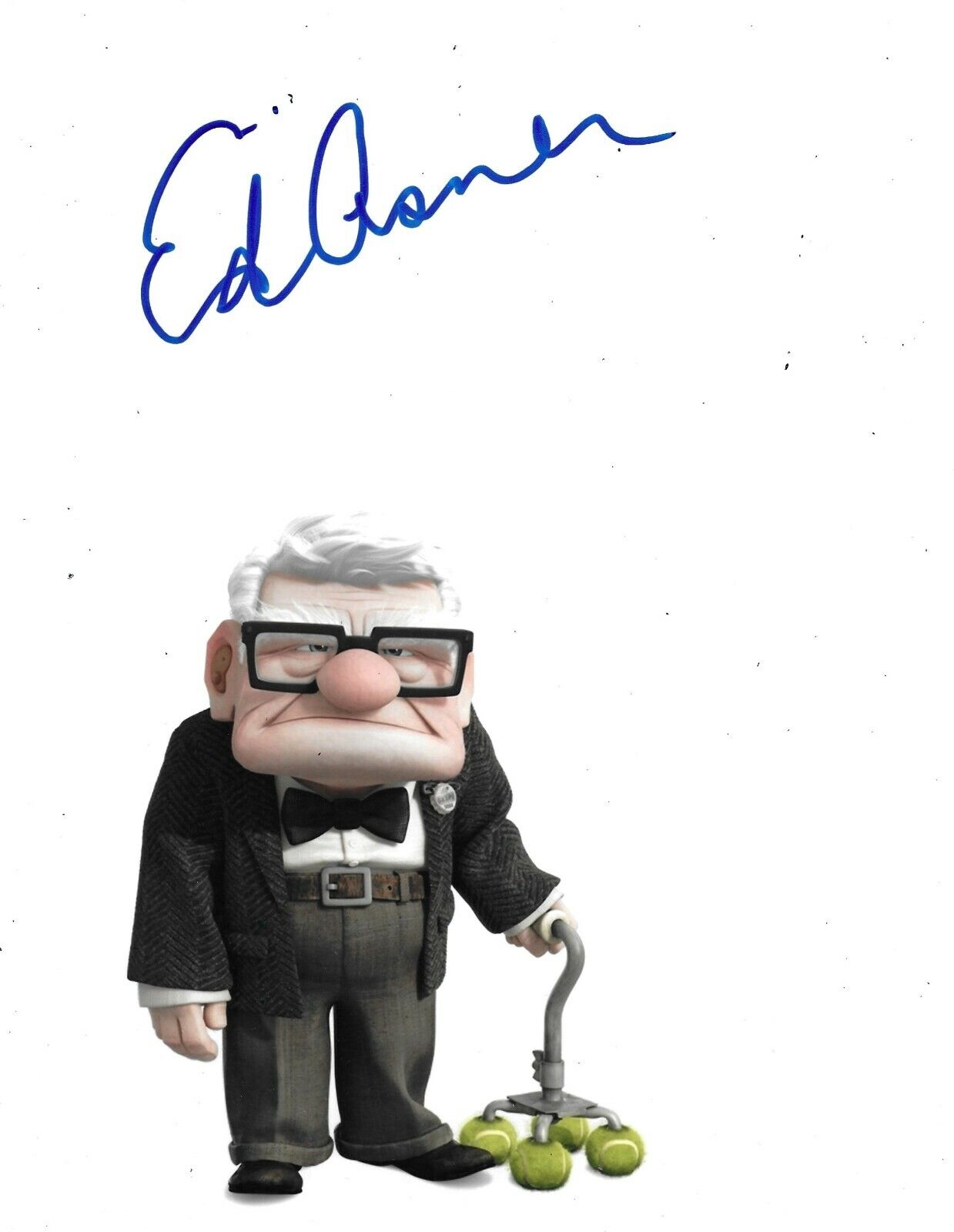 Ed Asner Signed Up 10x8 Photo Poster painting AFTAL