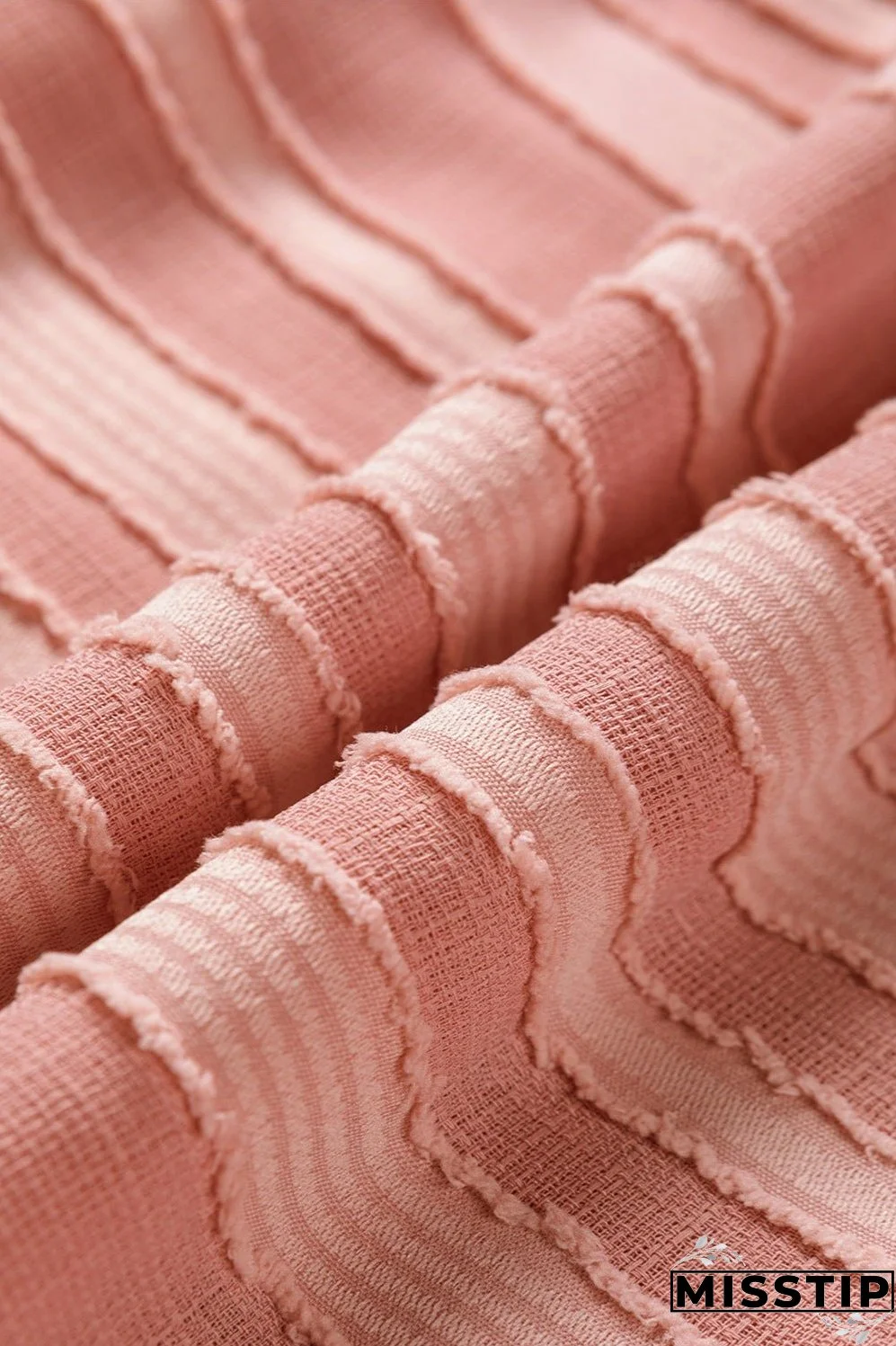 Striped Mock Neck Cap Sleeve Blouse