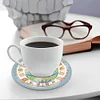 (US Only)6 Pcs Easter Washable Special Shape Diamond Painting Coaster with Holder (Egg)