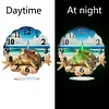 Tortue de mer acrylique - horloge artisanale 5d bricolage