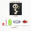 DIY Pre-Framed Panda Button Art Canvas Kit