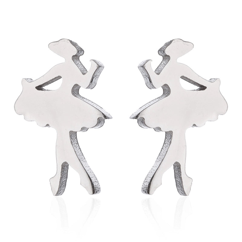 1 Pair Fashion Geometric Plating 304 Stainless Steel 18K Gold Plated Ear Studs