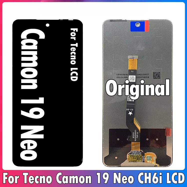 Original 6.8" For Tecno Camon 19 Neo CH6i LCD Display Touch Screen Digitizer Assembly For Tecno Camon19Neo LCD Repair