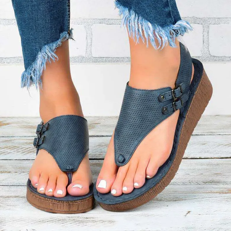 Women Sandals Wedge Heels Sandals Summer Shoes For Women Plus Size Platform Chaussure Femme Casual Wedges Shoes Women Flip Flops