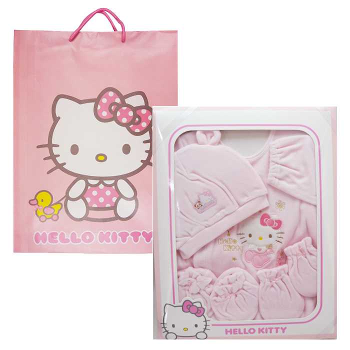 Hello Kitty Baby Fulff 4-Piece Layette Gift Set Pink Rabbit Sanrio A Cute Shop - Inspired by You For The Cute Soul 