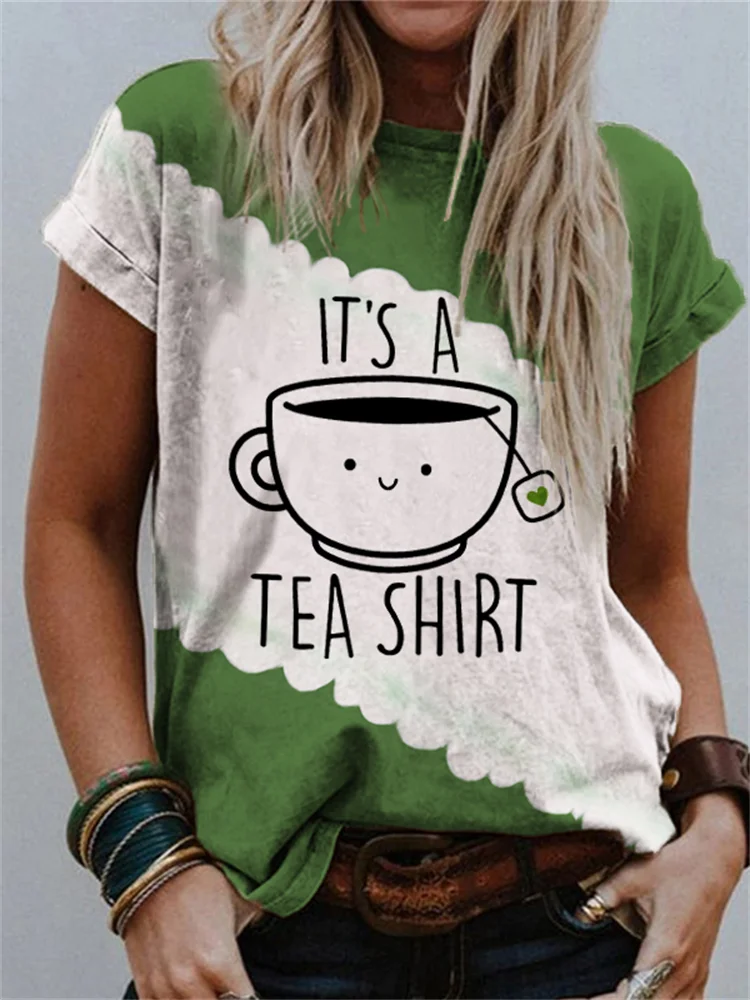 It's A Tea Shirt Funny Puns Tie Dye T Shirt