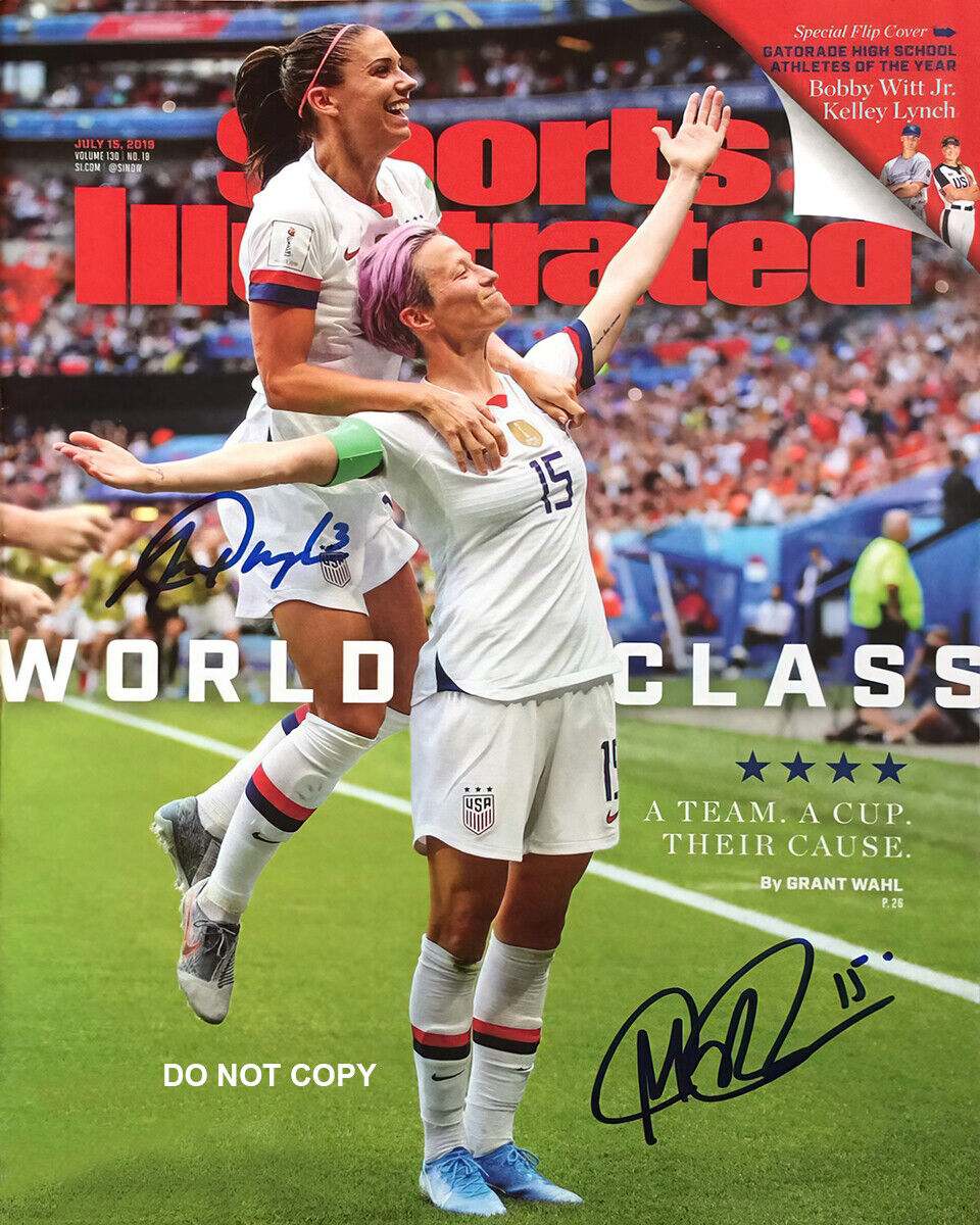 Alex Morgan, Megan Rapinoe - Autographed Signed 8 x10 Photo Poster painting (USA Soccer) Reprint