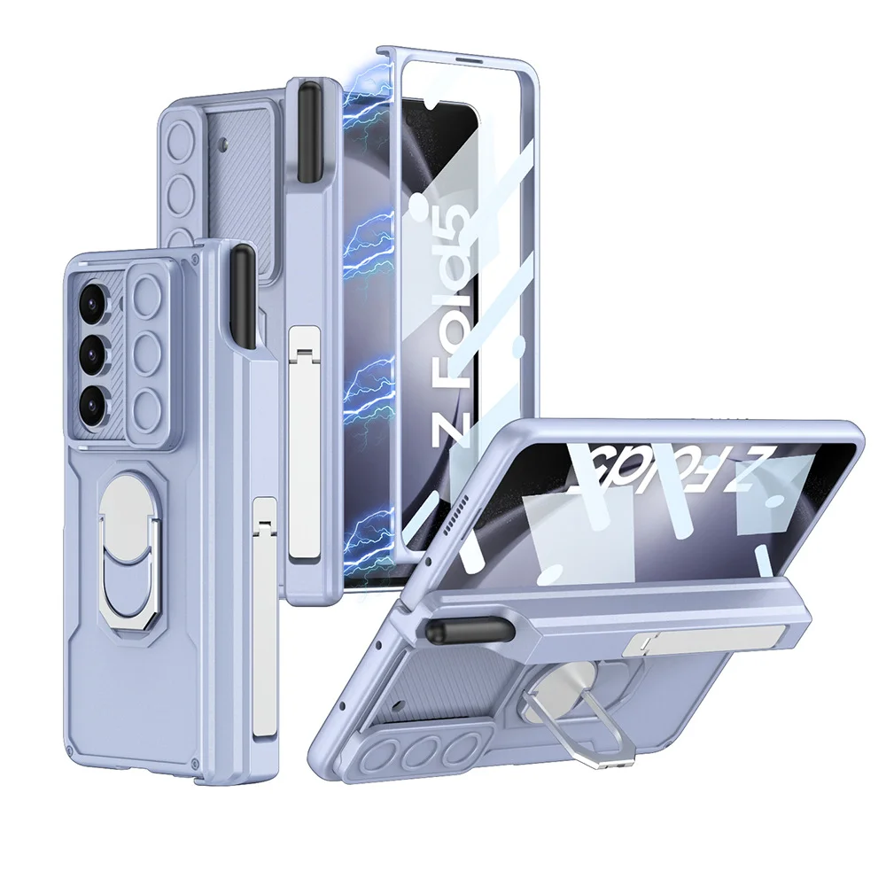 Suitable for Samsung Z Fold Series Folding Hinge Bracket Armor Protective Phone Case