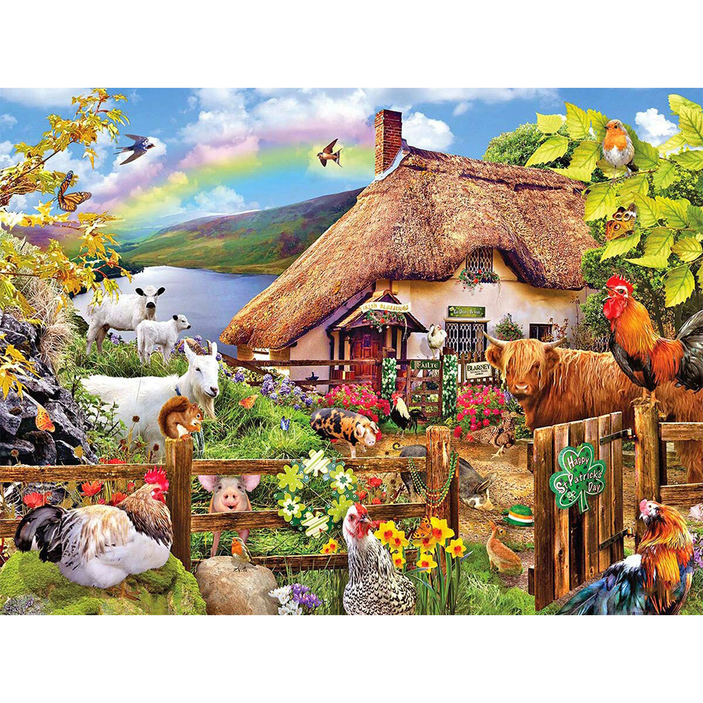 

Farm Animals - Round Drill Diamond Painting - 55*40CM, 501 Original