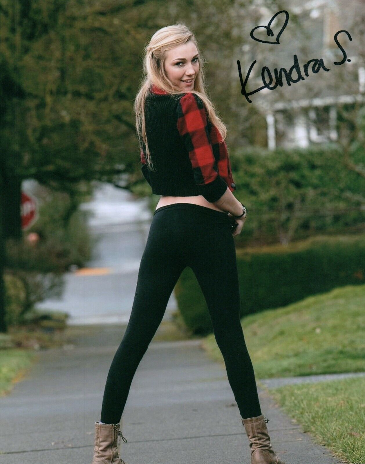 Kendra Sunderland Super Sexy Hot Signed 8x10 Adult Model Photo Poster painting COA Proof 105