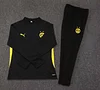 2024/2025 Dortmund Half-Pull Training Suit Black Football Shirt 1:1 Thai Quality