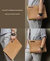 Genuine leather business briefcase men's handbag vertical casual top layer cowhide messenger bag