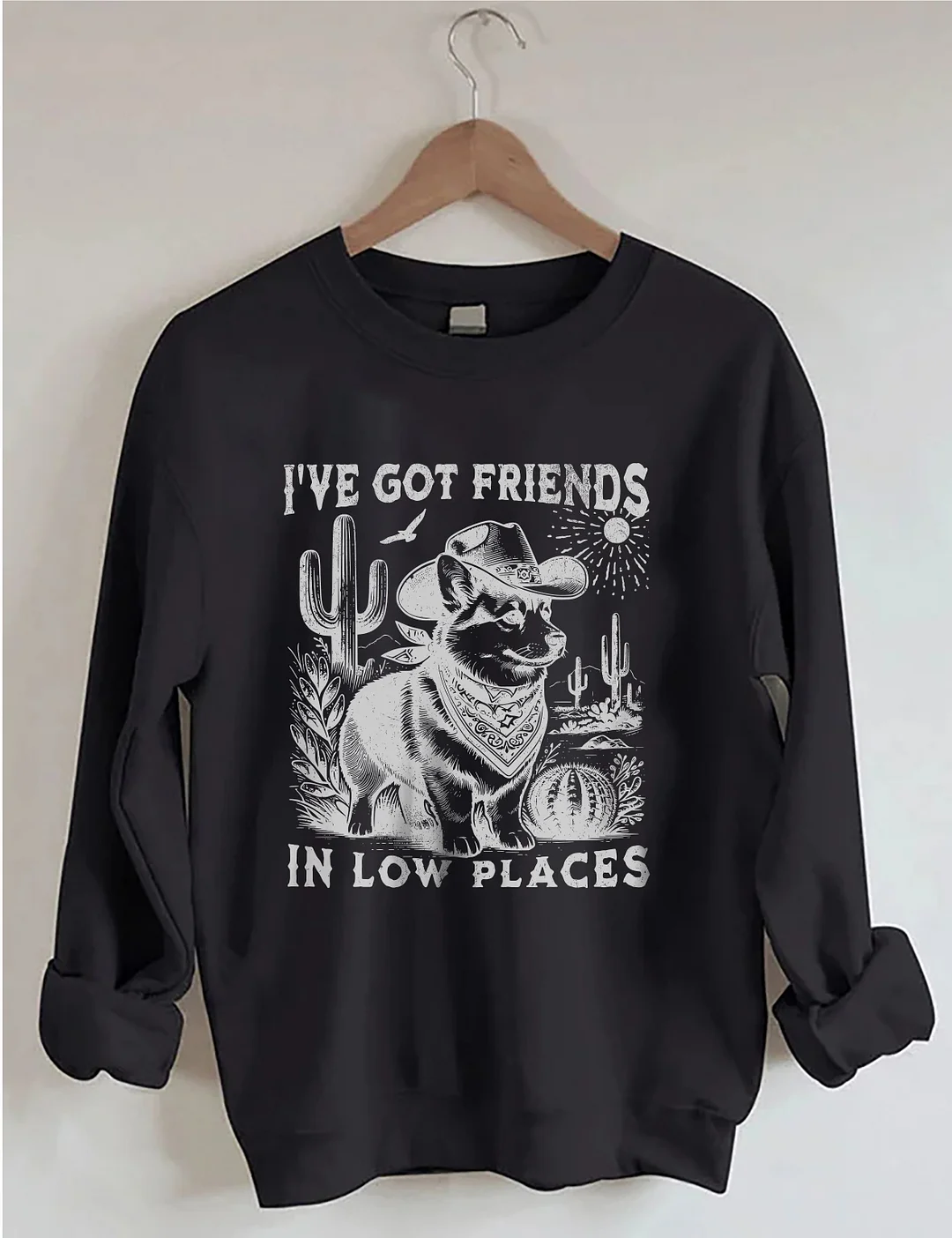 I've Got Friends In Low Places Corgi Dad Sweatshirt