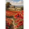 Diamond Painting -DIY Round Drill Poppy(40x60 CM)