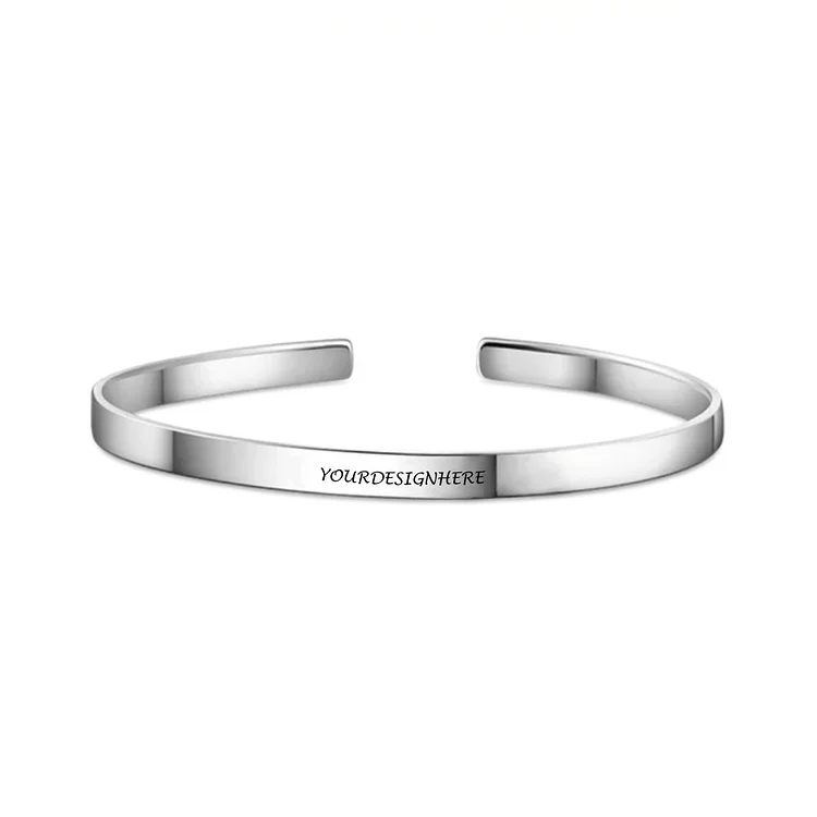 Personalized Design Simple Open Bracelet