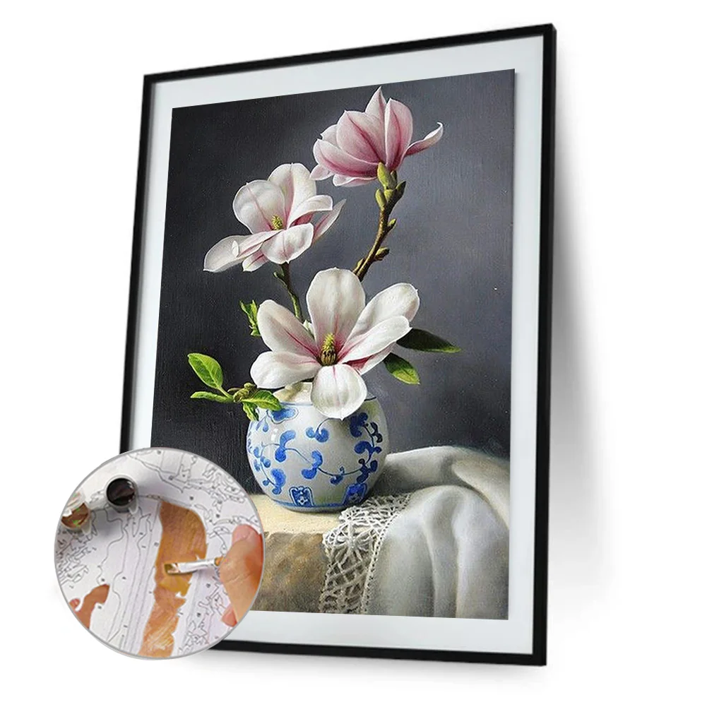 DIY Paint By Number 40*50cm - Magnolia