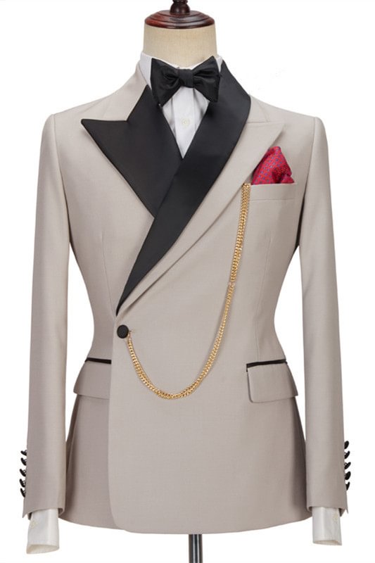 New Arrival Slim Fit Peaked Lapel Men Suits for Prom | Ballbellas Ballbellas