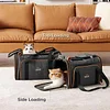 Pet Carriers,Soft-Sided Cat Carrier,Collapsible Travel Pet Privacy Protection Travel Carrier,Airline Approved Dog Carrier,4 Sides Open Doors 2 Sides Expandable,Cat Carrier for Small Medium Pet Puppies