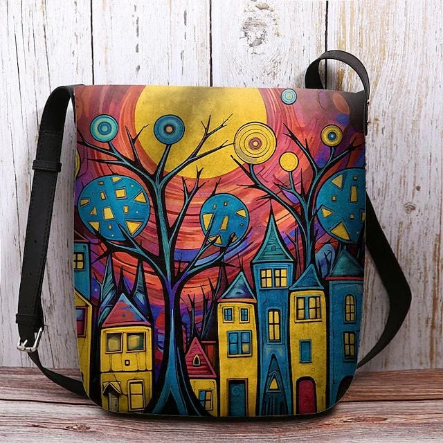 Style & Comfort for Mature Women Women's Abstraction Print Crossbody Bag