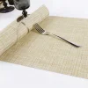 Non-slip Mats Dining Table Mat  Hand-weaved Rectangle  Coffee Cup Pad Heat Insulation Kitchen Accessories Table Placemat