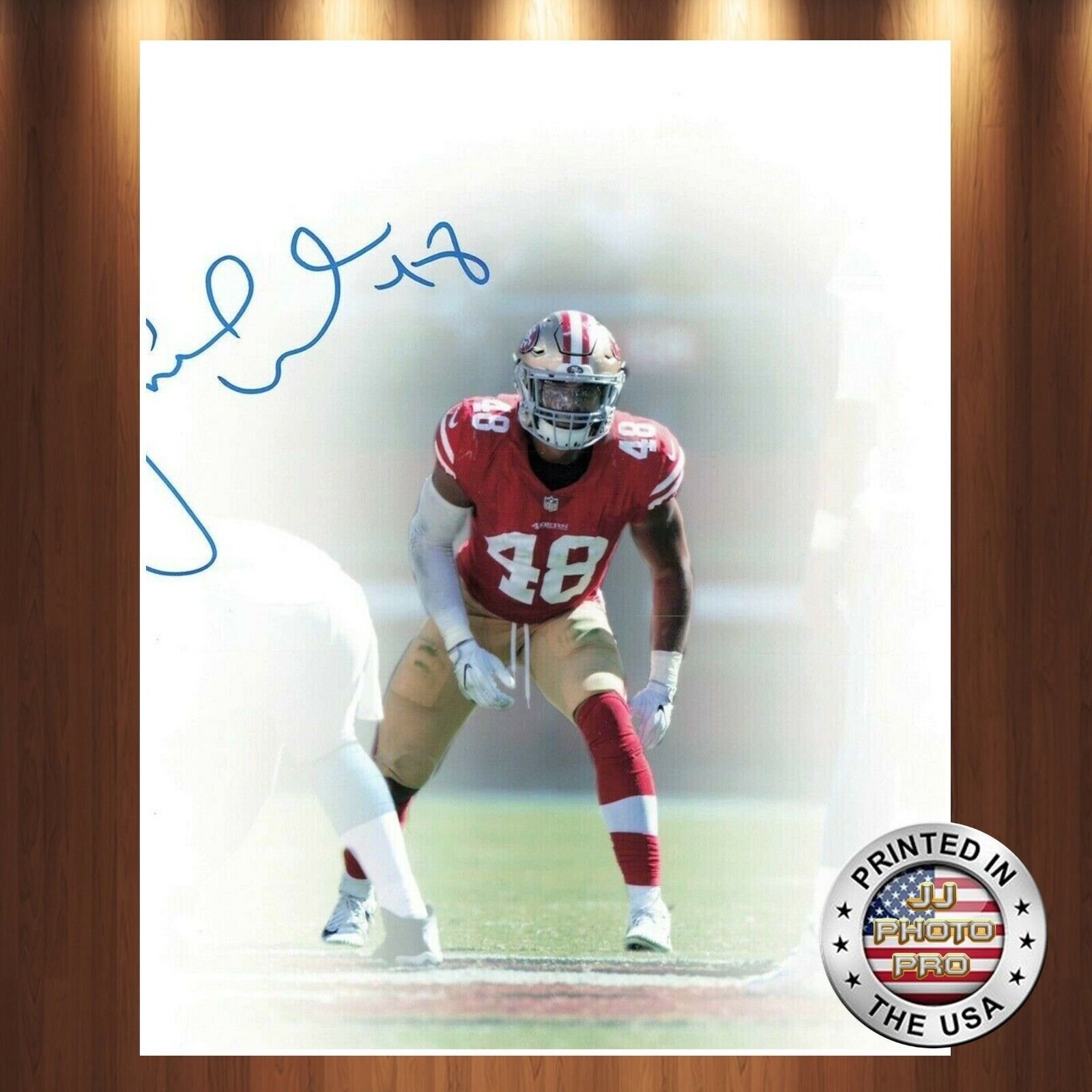 Fred Warner Autographed Signed 8x10 Photo Poster painting (49ers) REPRINT