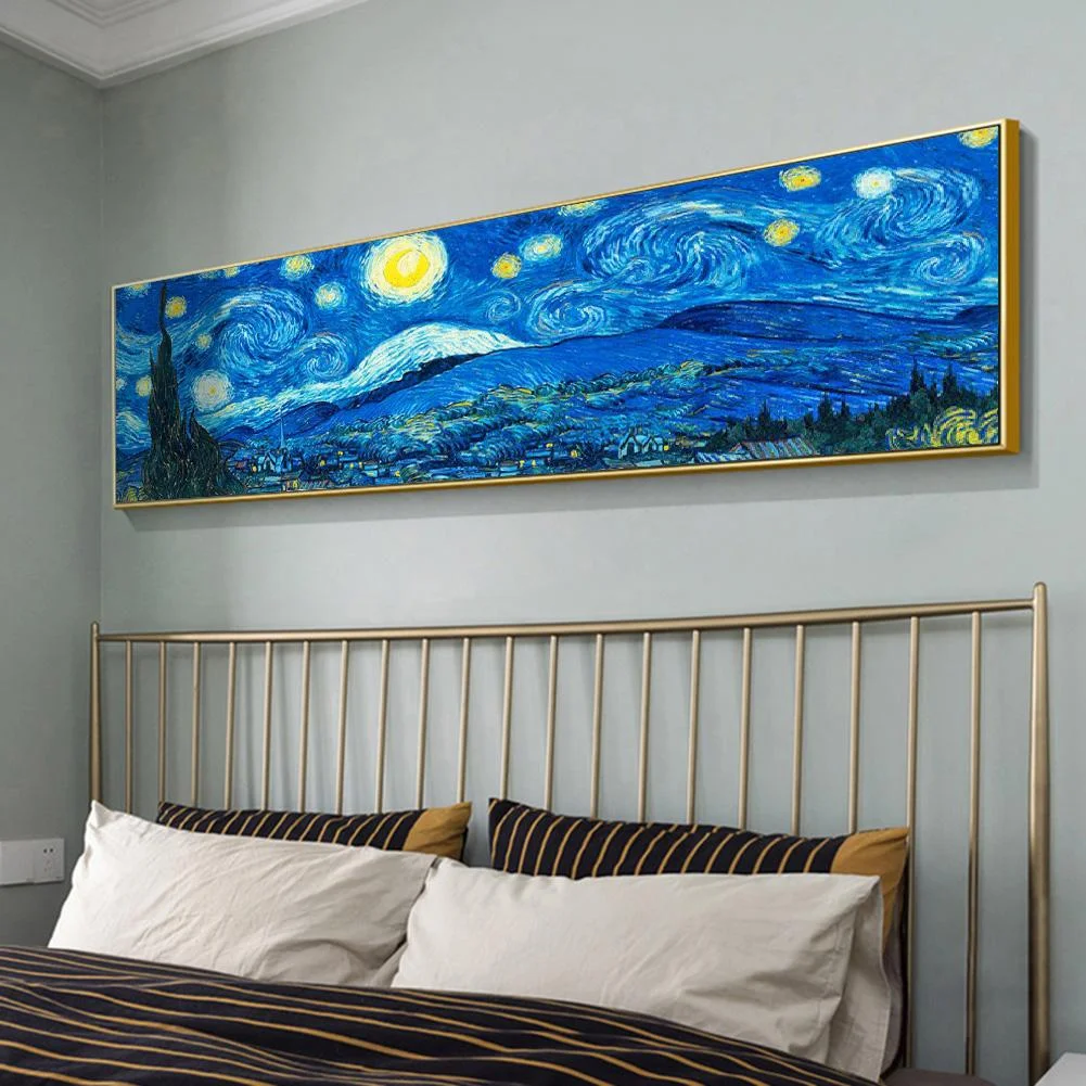 Diamond Painting - Full Round Drill - Abstract Night Sky(80*30cm)