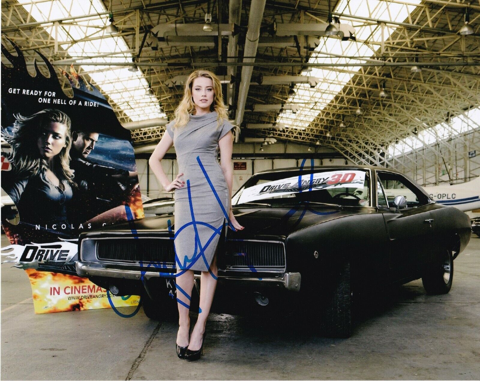 Amber Heard 'Drive Angry' Autographed 8x10 Photo Poster painting with CoA