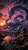 Luxury AB Velvet Diamond Painting Kit - Dragon