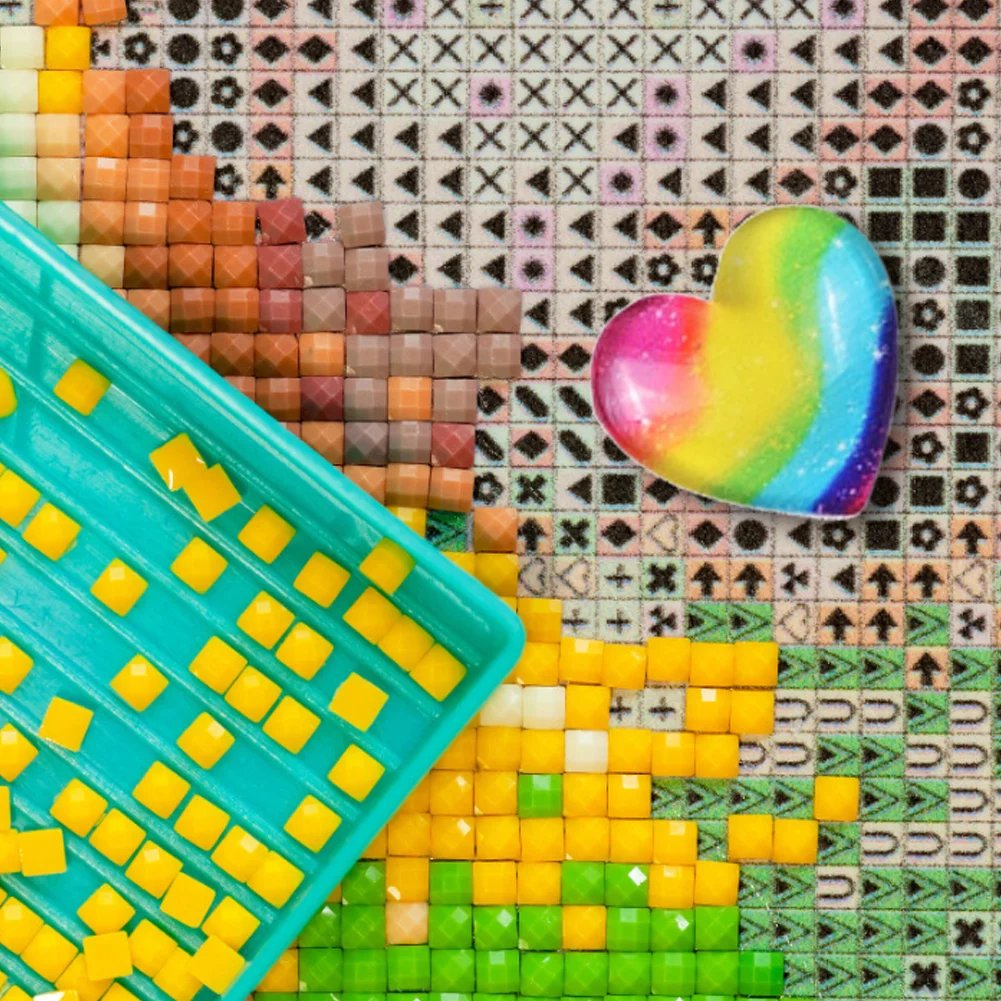 Magnetic Heart Shape Plastic Painting Locator Diamond Painting Tools