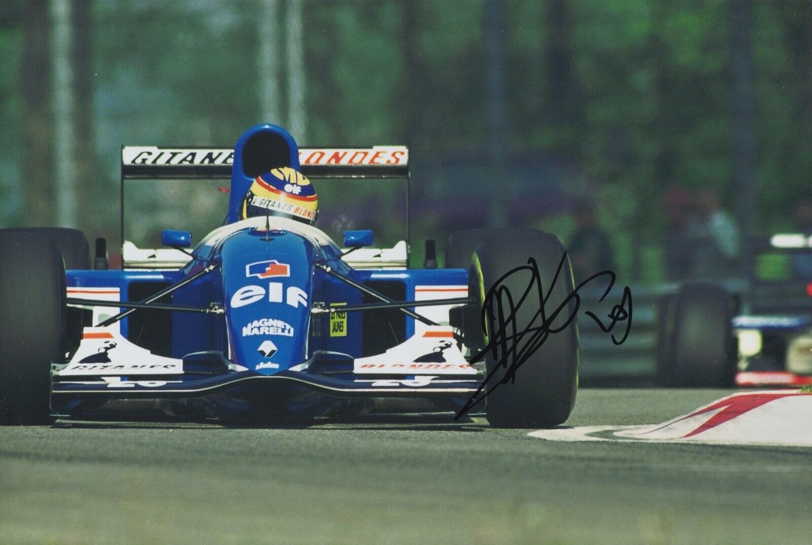 Mark Blundell Hand Signed 12x8 Photo Poster painting F1 Autograph Ligier Gitanes Blondes 2