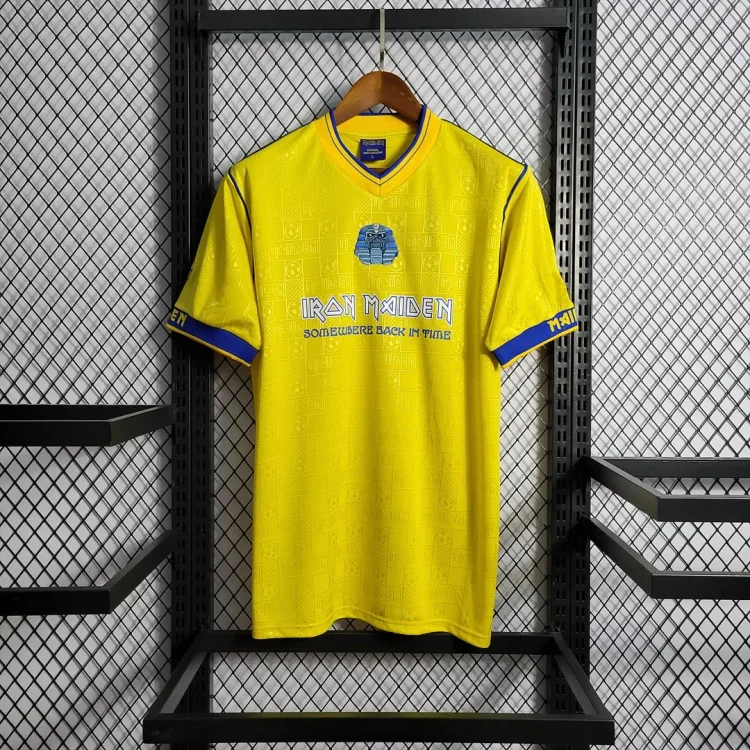2008 Retro West Ham United Yellow Football Shirt
