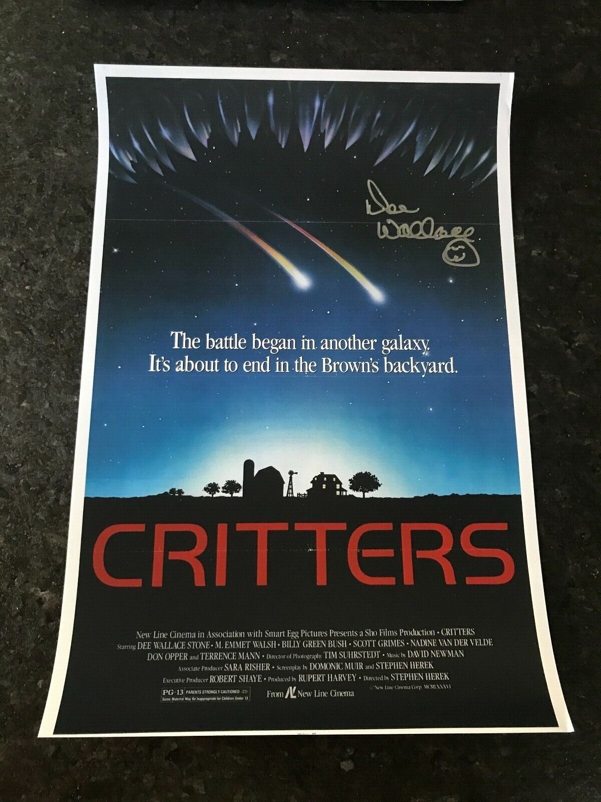 * DEE WALLACE * signed autographed 12x18 poster * CRITTERS * COA * 2