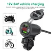 Car Charger Socket Dual USB Motorcycle Charger Fast Charge QC3.0 Multiprotection