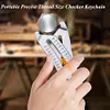 Portable Precise Thread Size Checker Keychain Nuts and Screws Thread Checker