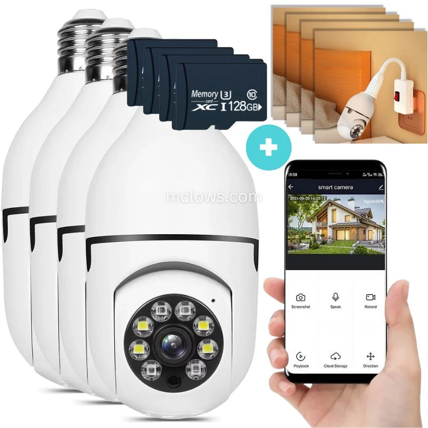 The Original BulbCam360&trade;️ - Wireless Smart Security Cam