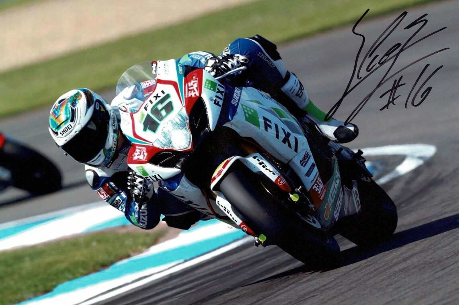 Jules CLUZEL SIGNED 12x8 WSB Photo Poster painting Autograph Suzuki French Rider AFTAL COA