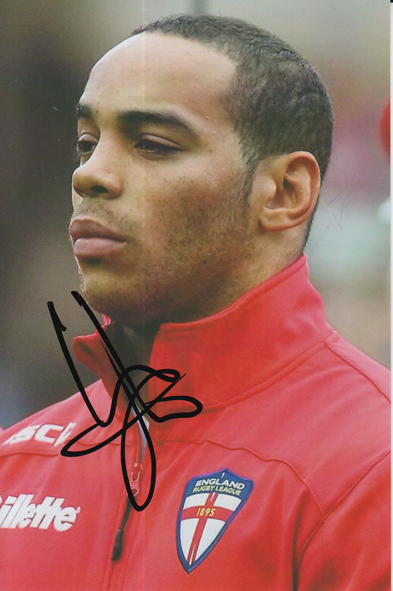 ENGLAND HAND SIGNED LEROY CUDJOE 6X4 Photo Poster painting.