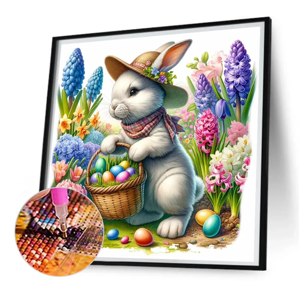 Diamond Painting - Full Square Drill - Easter Rabbit(Canvas|35*35cm)