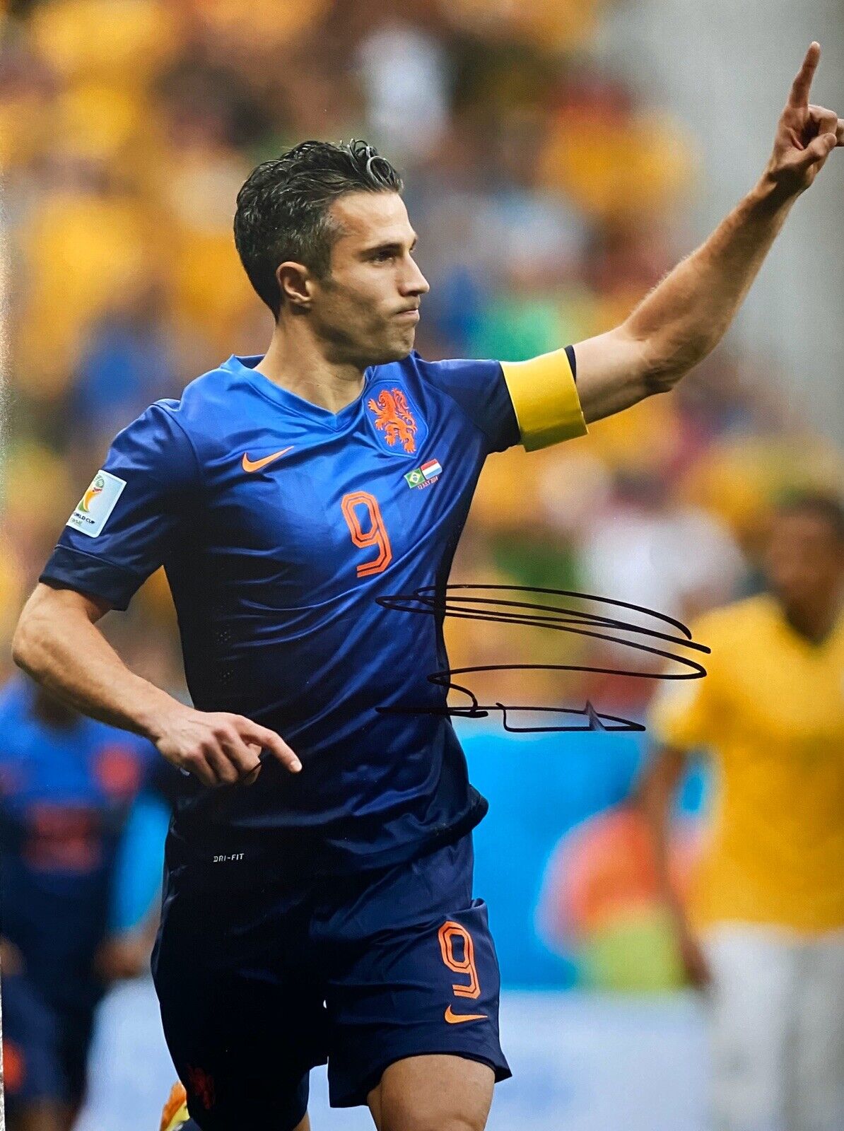 Robin Van Persie Genuine Hand Signed Netherlands 16x12 Photo Poster painting, Photo Poster painting Proof