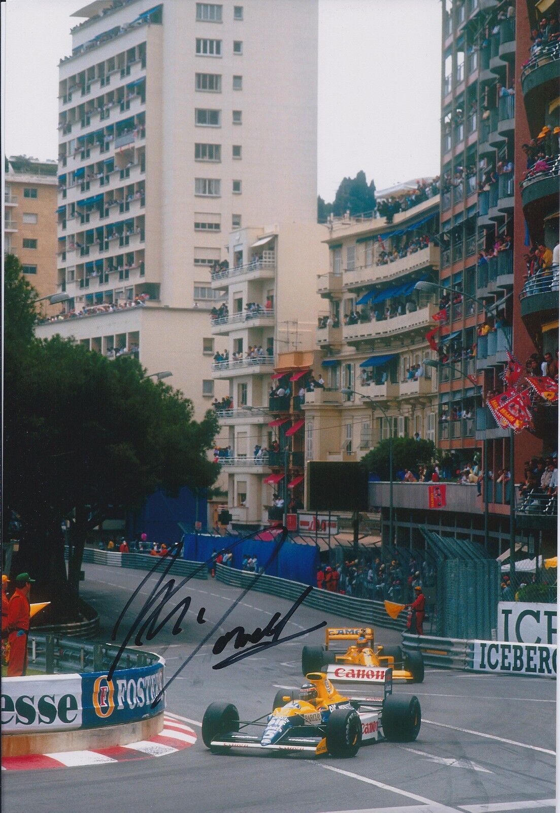 Martin DONNELLY Autograph SIGNED LOTUS MONACO Formula 1 F1 12x8 Photo Poster painting AFTAL COA