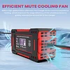 6A 12V Intelligent Car Battery Charger Car and Motorcycle Battery Charging Unit Lead-Acid Battery Repair LCD Display