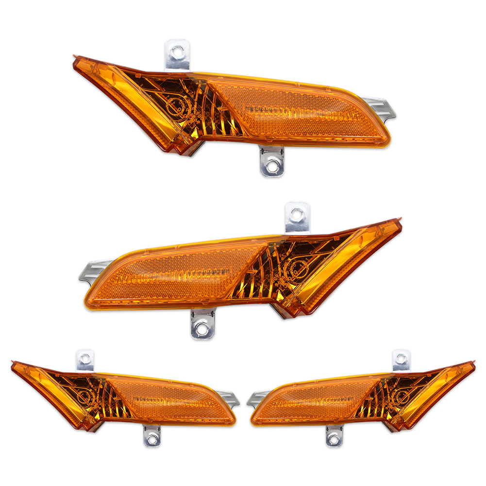 

Left Right Fender Side Marker Light Amber Lens for Porsche Cayenne 08-10, Pair, 501 Original