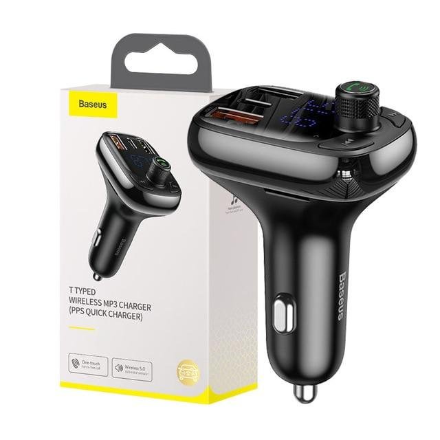 Bluetooth FM Transmitter For Car With Dual Fast Charge USB Port