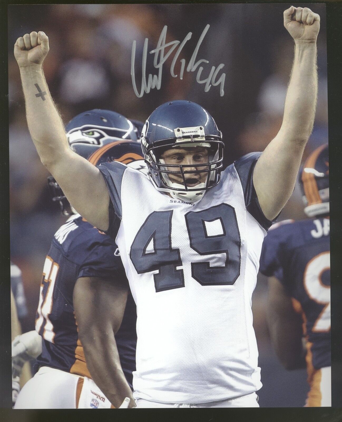 Clint Gresham 8x10 Photo Poster painting #6 Autographed Signed AUTO Seahawks SB XLVIII Champion