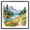 Outdoor Scenery-11CT Stamped Cross Stitch 45*45cm/17.72*17.72in