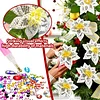 8Pcs 3D White Artificial Flowers DIY Desktop Diamond Art Kit