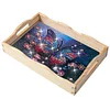 Wooden Butterfly 5D Diamond Painting Tray Art Craft with Handles for Home Decor