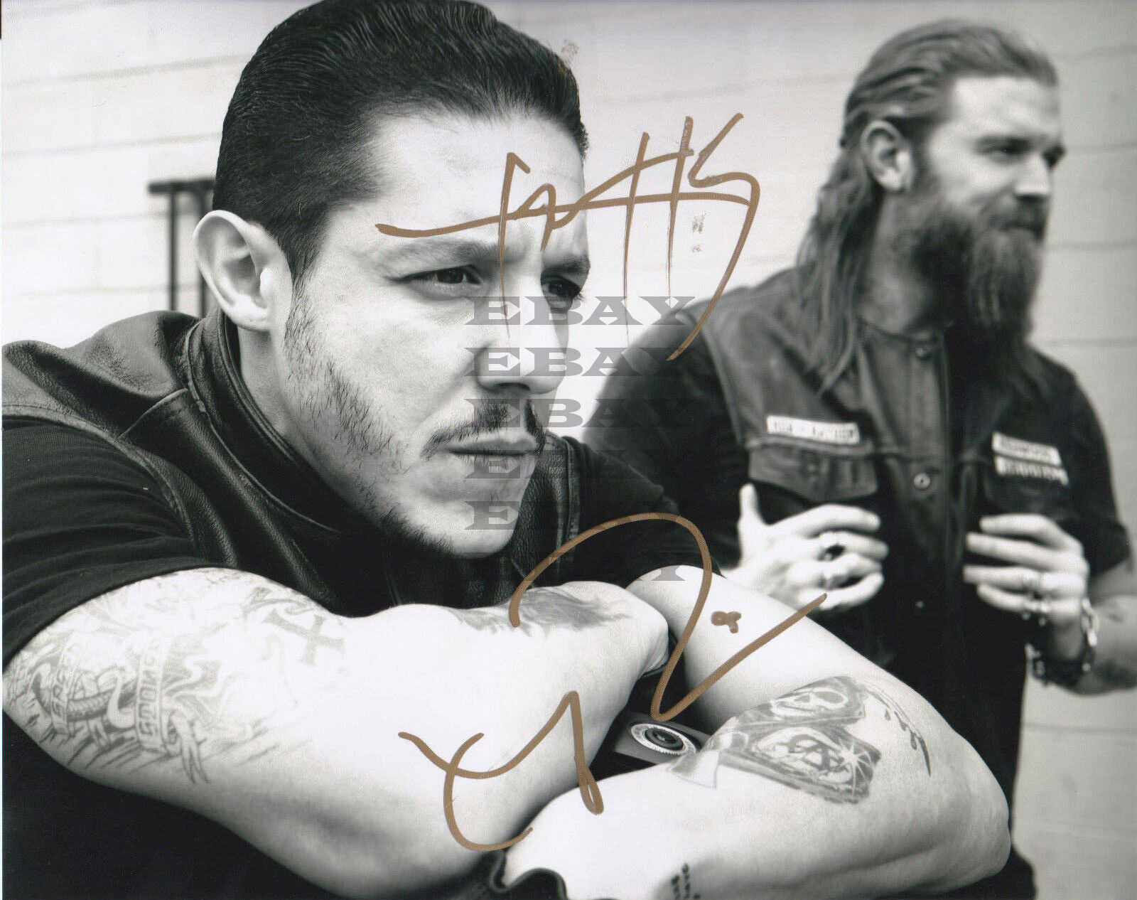 RYAN HURST + THEO ROSSI Sons of Anarchy Autographed Signed 8x10 Photo Poster painting Rep