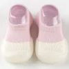 Korean autumn boys and girls baby contrast color soft bottom non-slip not easy to fall off baby toddler shoes socks shoes